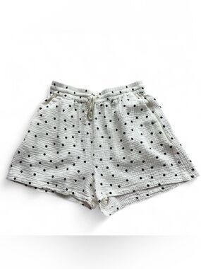 Reserved Cotton Polka Dot Shorts
